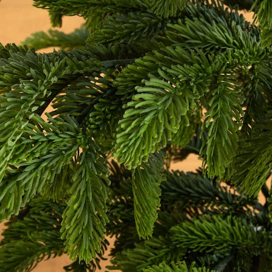 Nearly Natural 4ft. Unlit Artificial Real Touch Fir Christmas Tree in White Decorative Planter